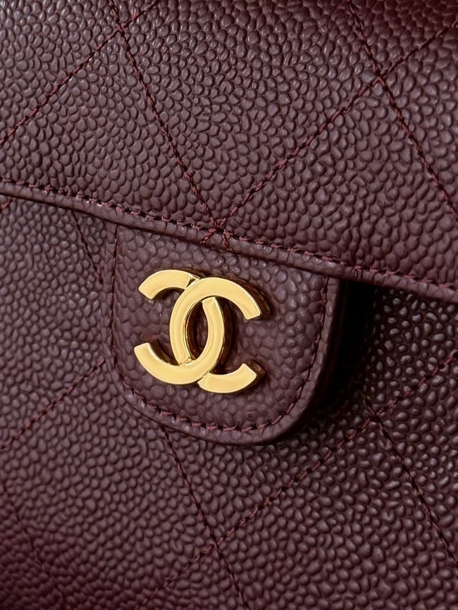 Chanel Small Shopping Bag AS6025 Burgundy Chanel Small Shopping Bag AS6025 Burgundy