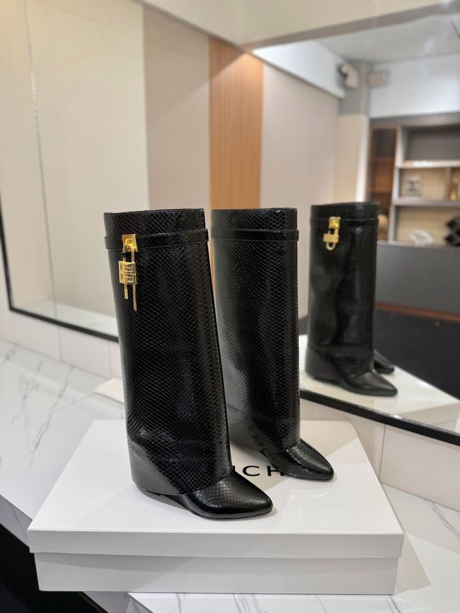 Givenchy High Boots Calfskin Heel 8.5CM 64150-4