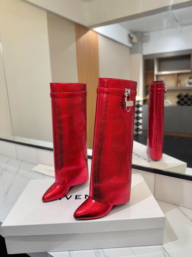 Givenchy High Boots Calfskin Heel 8.5CM 64150-7