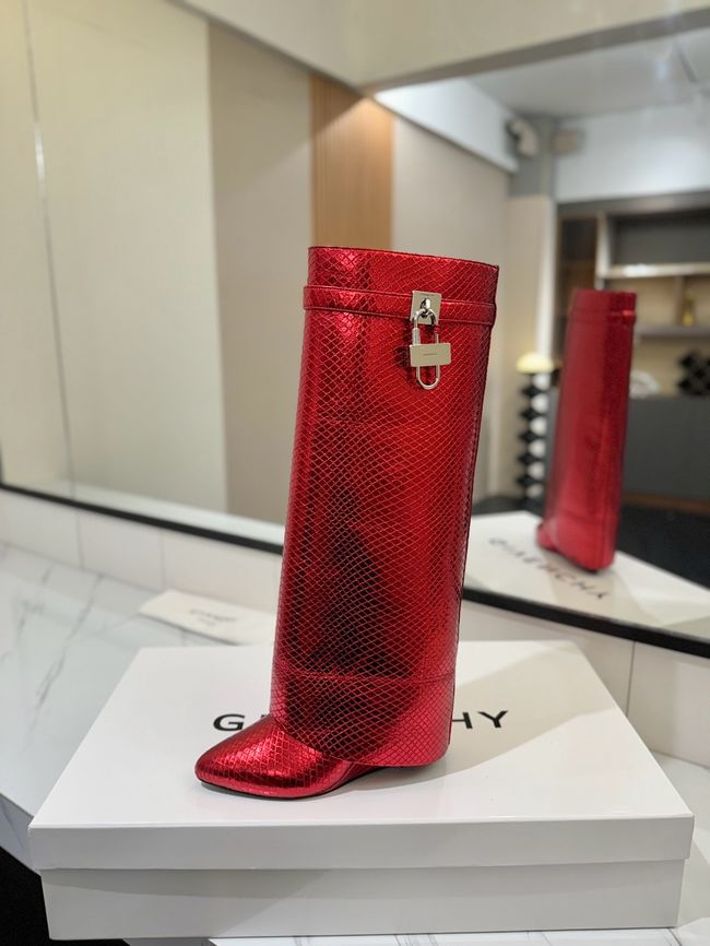 Givenchy High Boots Calfskin Heel 8.5CM 64150-7