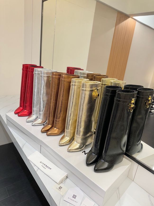Givenchy High Boots Calfskin Heel 8.5CM 64150-7