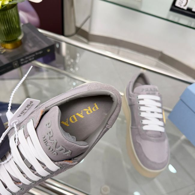 Prada Downtown Bold Re-Nylon and suede sneakers 1E792M-2