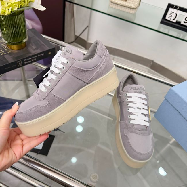 Prada Downtown Bold Re-Nylon and suede sneakers 1E792M-2