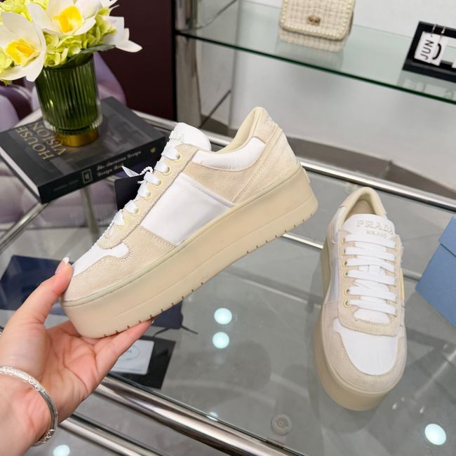 Prada Downtown Bold Re-Nylon and suede sneakers 1E792M-3