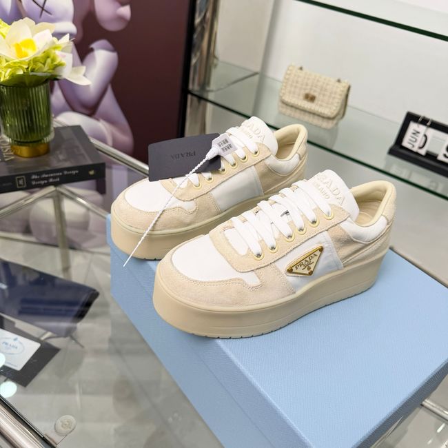 Prada Downtown Bold Re-Nylon and suede sneakers 1E792M-3