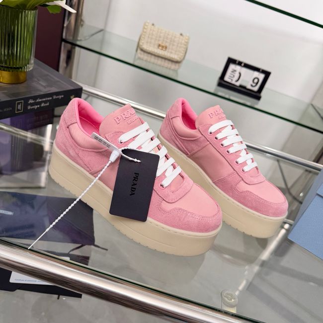 Prada Downtown Bold Re-Nylon and suede sneakers 1E792M-4