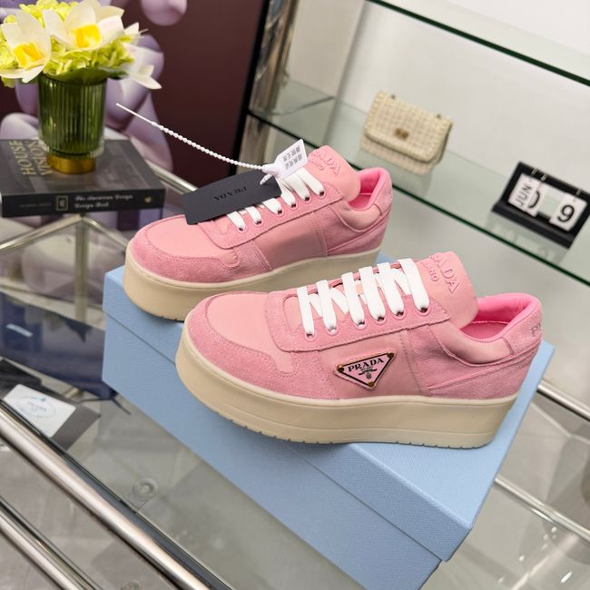 Prada Downtown Bold Re-Nylon and suede sneakers 1E792M-4