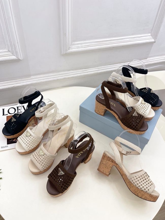 Prada Rubber platform sandals 1X267O-3