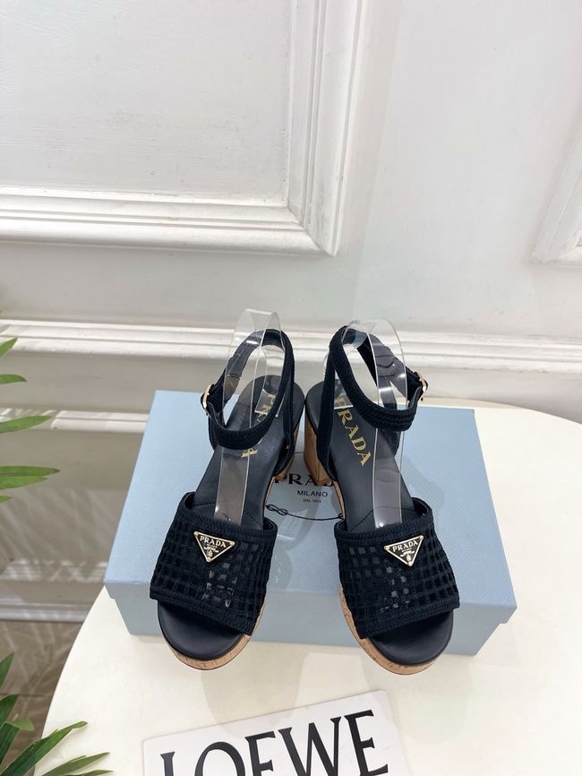 Prada Rubber platform sandals 1X267O-4