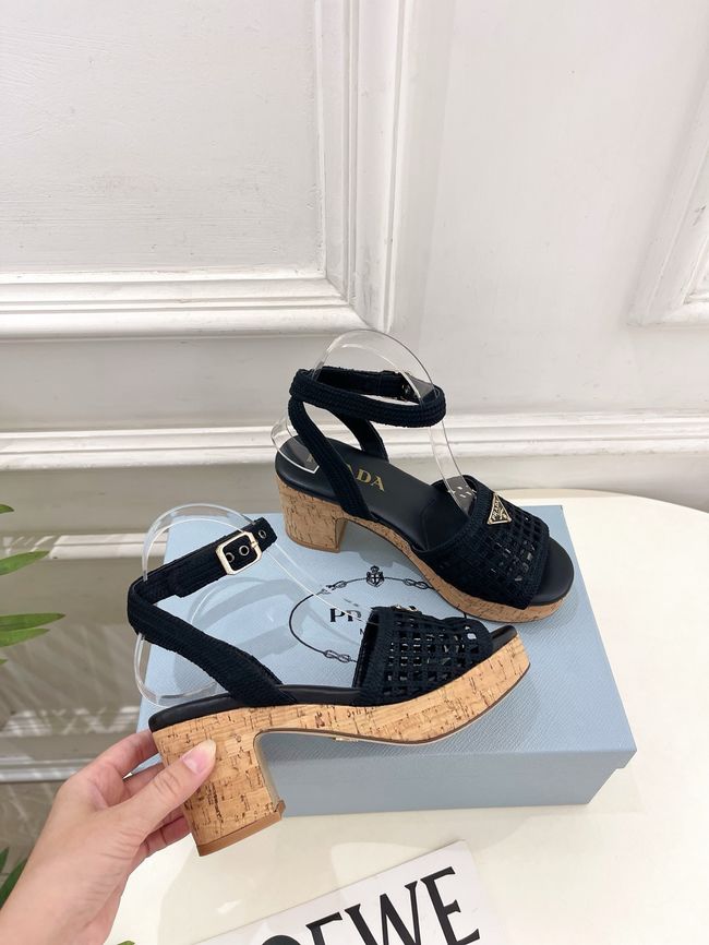Prada Rubber platform sandals 1X267O-4