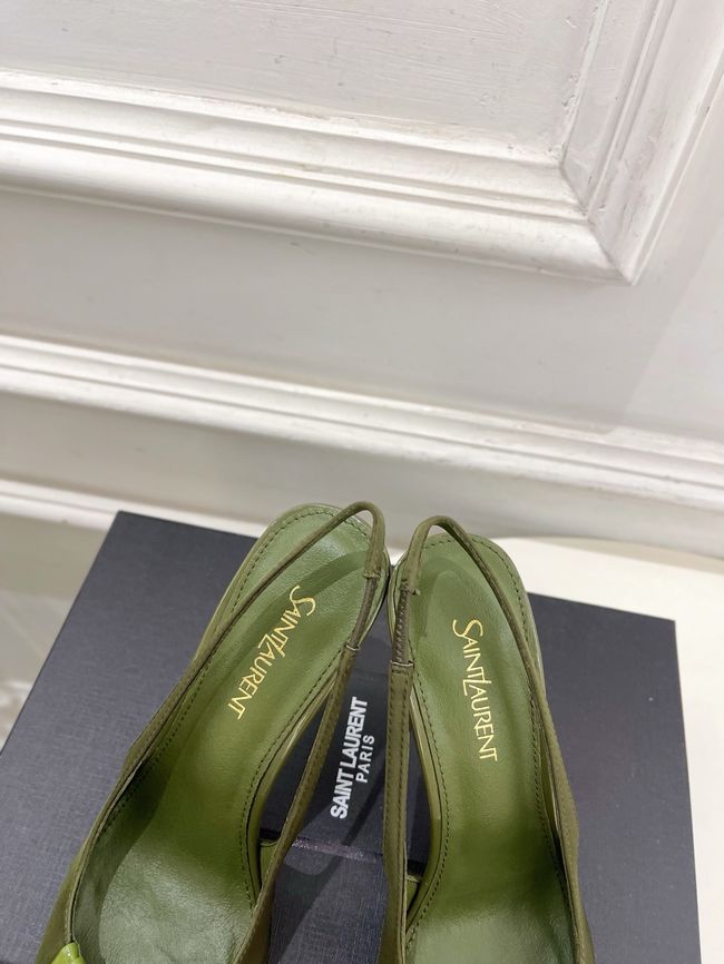 Saint Laurent LOUIS slingback pumps in patent leather and satin CN1000-1 Saint Laurent LOUIS slingback pumps in patent leather and satin CN1000-1