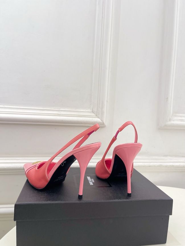 Saint Laurent LOUIS slingback pumps in patent leather and satin CN1000-2 Saint Laurent LOUIS slingback pumps in patent leather and satin CN1000-2