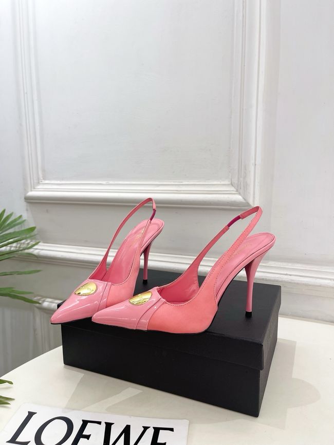 Saint Laurent LOUIS slingback pumps in patent leather and satin CN1000-2 Saint Laurent LOUIS slingback pumps in patent leather and satin CN1000-2