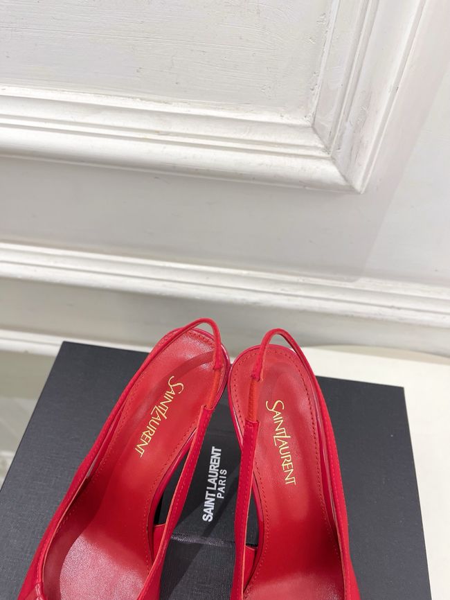 Saint Laurent LOUIS slingback pumps in patent leather and satin CN1000-3 Saint Laurent LOUIS slingback pumps in patent leather and satin CN1000-3