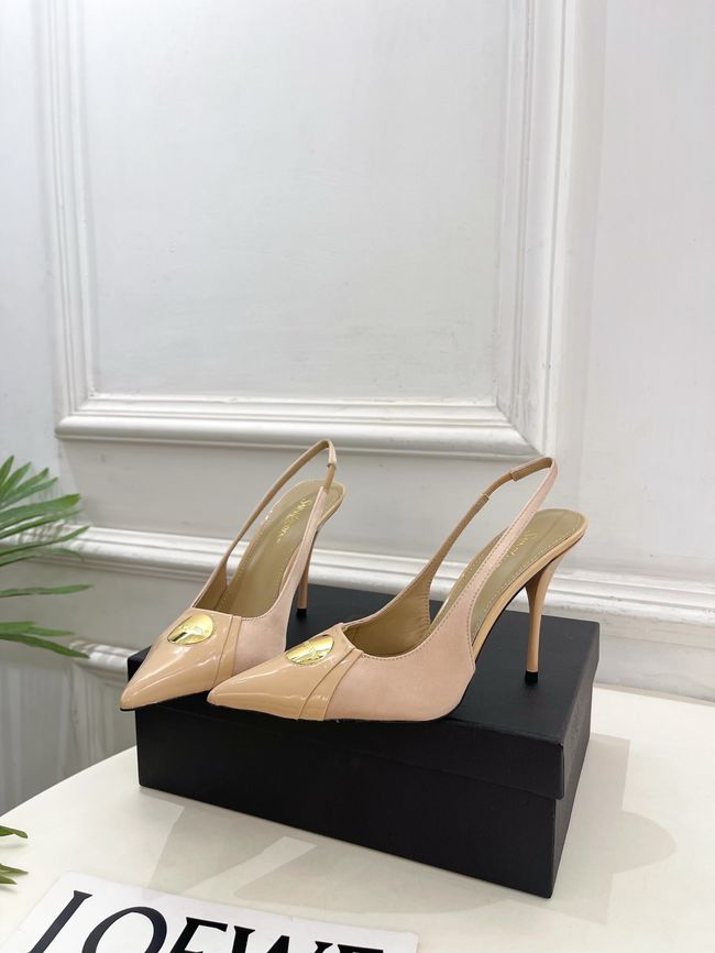 Saint Laurent LOUIS slingback pumps in patent leather and satin CN1000-4 Saint Laurent LOUIS slingback pumps in patent leather and satin CN1000-4