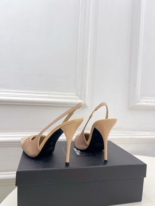 Saint Laurent LOUIS slingback pumps in patent leather and satin CN1000-4 Saint Laurent LOUIS slingback pumps in patent leather and satin CN1000-4