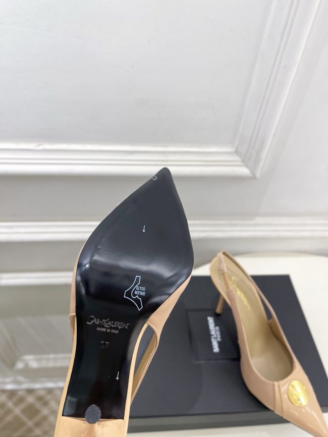 Saint Laurent LOUIS slingback pumps in patent leather and satin CN1000-4 Saint Laurent LOUIS slingback pumps in patent leather and satin CN1000-4
