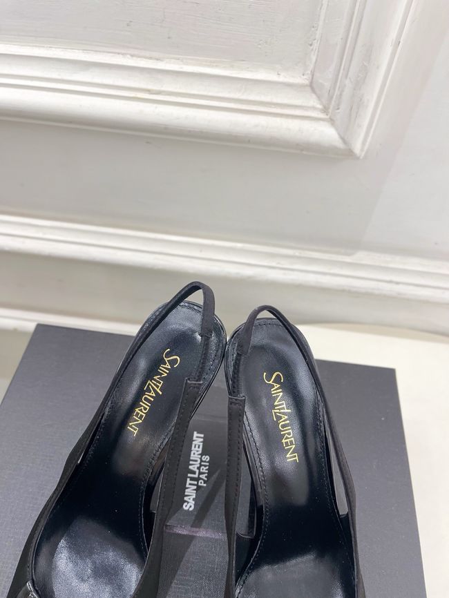 Saint Laurent LOUIS slingback pumps in patent leather and satin CN1000-5 Saint Laurent LOUIS slingback pumps in patent leather and satin CN1000-5