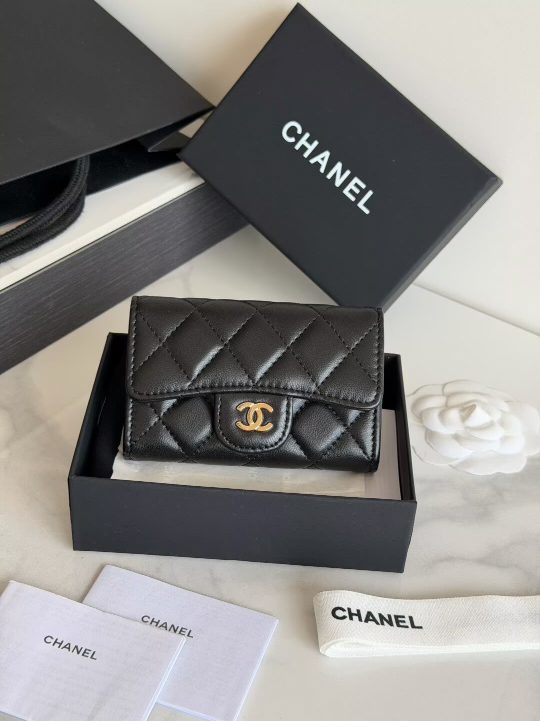 Chanel Original Leather Wallet AP264 Black