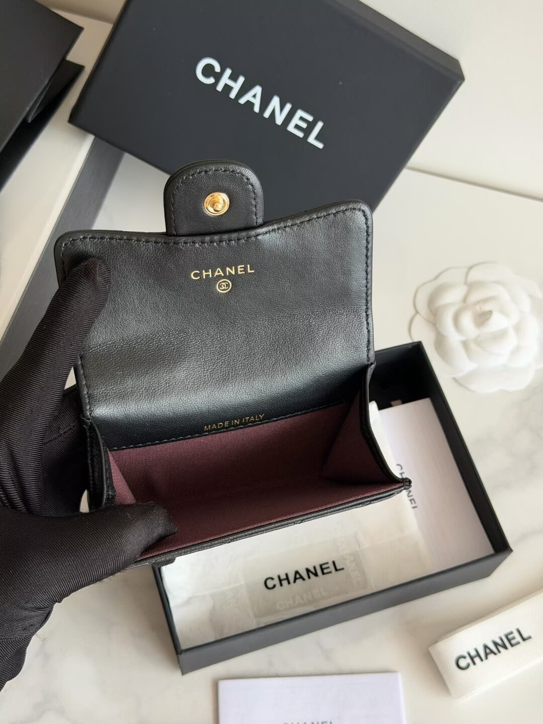 Chanel Original Leather Wallet AP264 Black