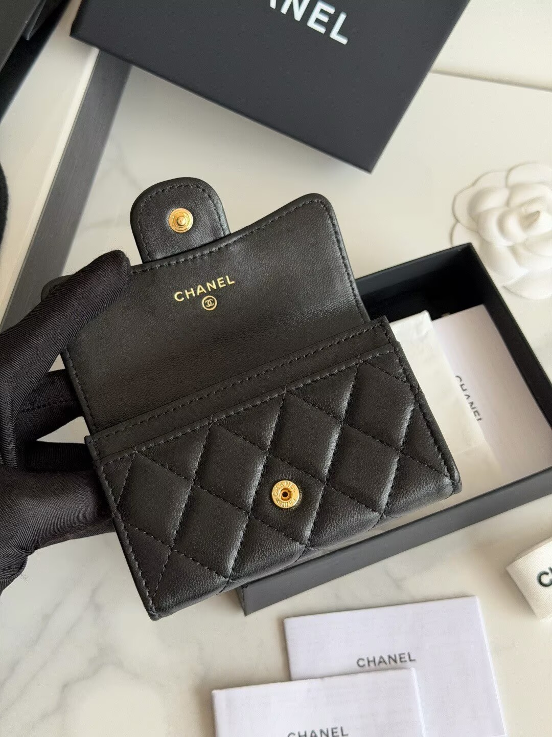 Chanel Original Leather Wallet AP264 Black