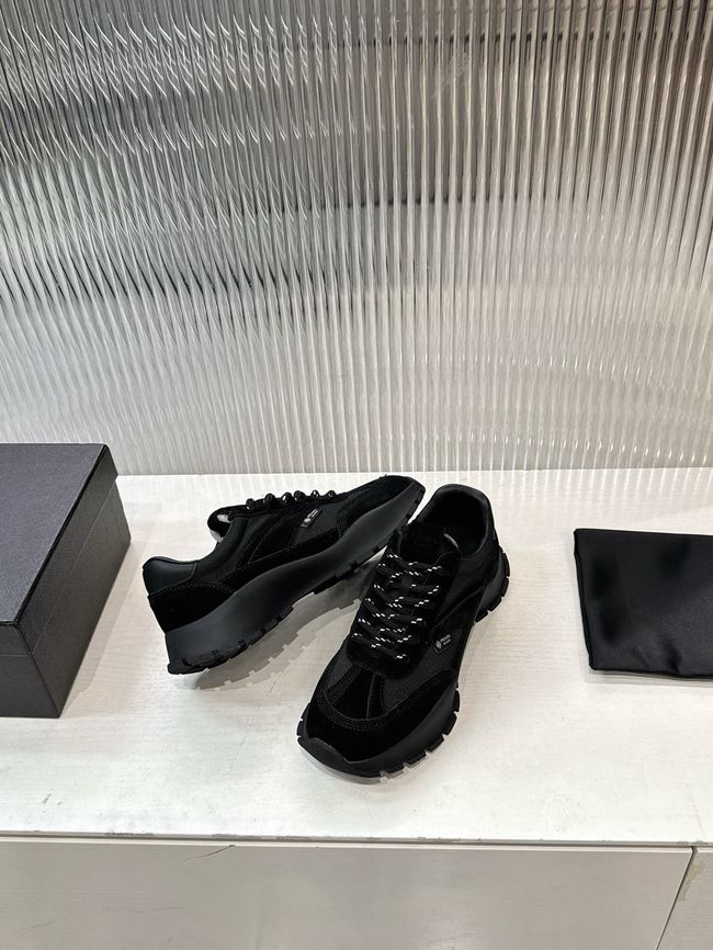 Prada Mesh fabric and suede sneakers 1E503O-2