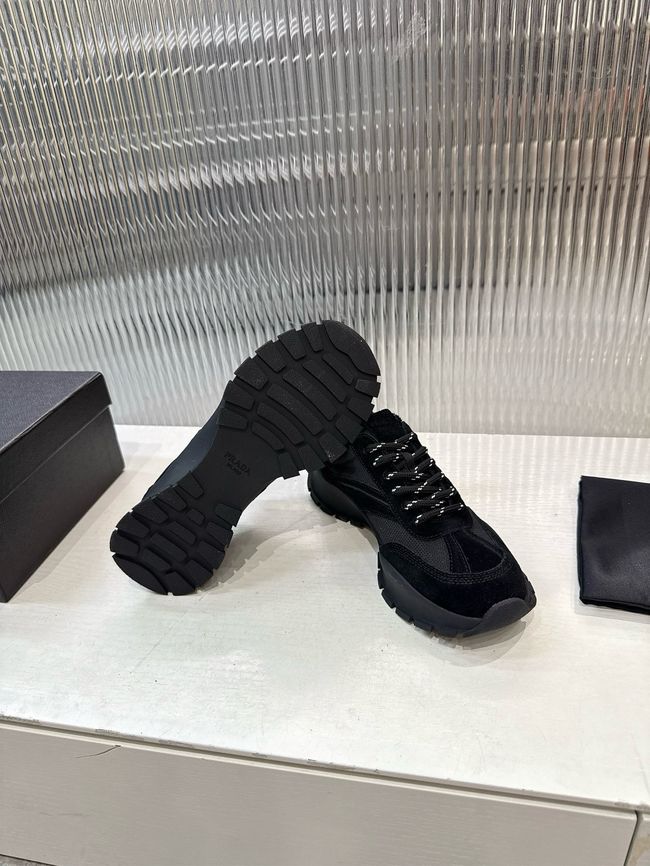Prada Mesh fabric and suede sneakers 1E503O-2