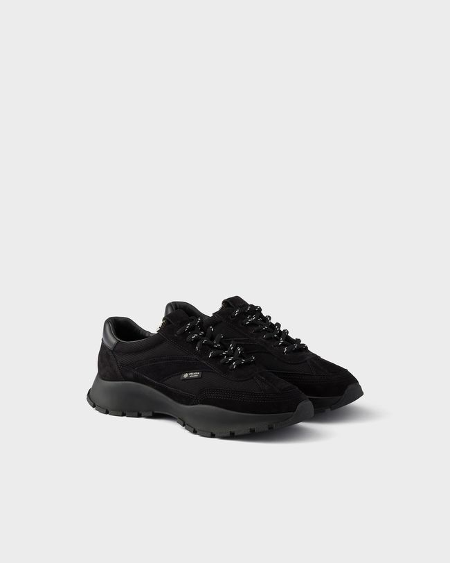 Prada Mesh fabric and suede sneakers 1E503O-2
