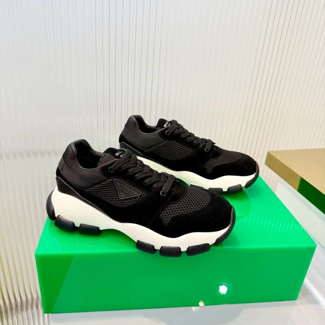 Prada Mesh fabric and suede sneakers 1E506O-2