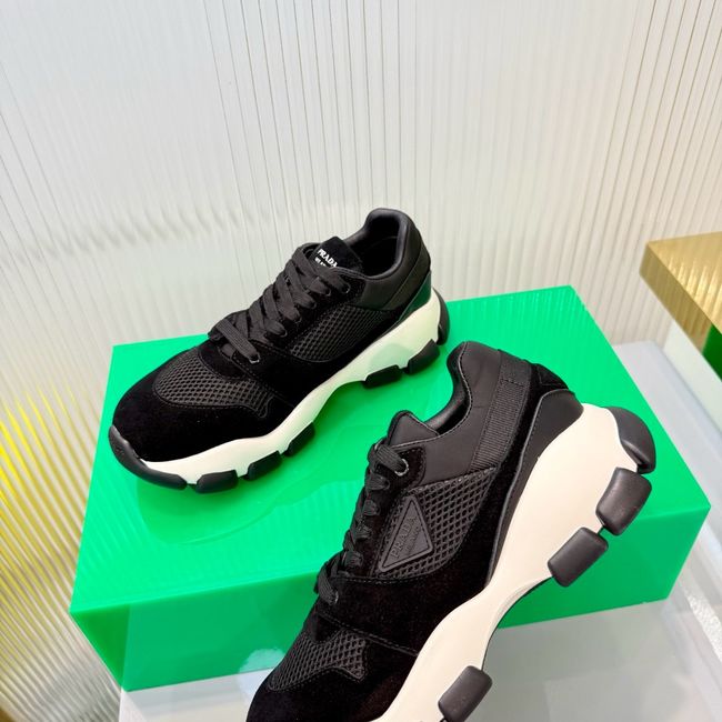 Prada Mesh fabric and suede sneakers 1E506O-2