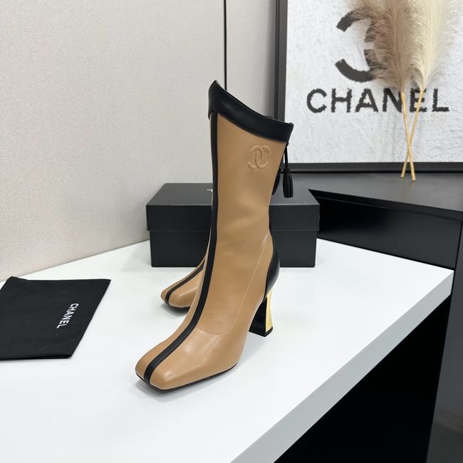 Chanel Mid-Calf Boots Calfskin 64176-5