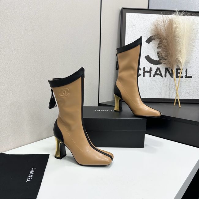 Chanel Mid-Calf Boots Calfskin 64176-5