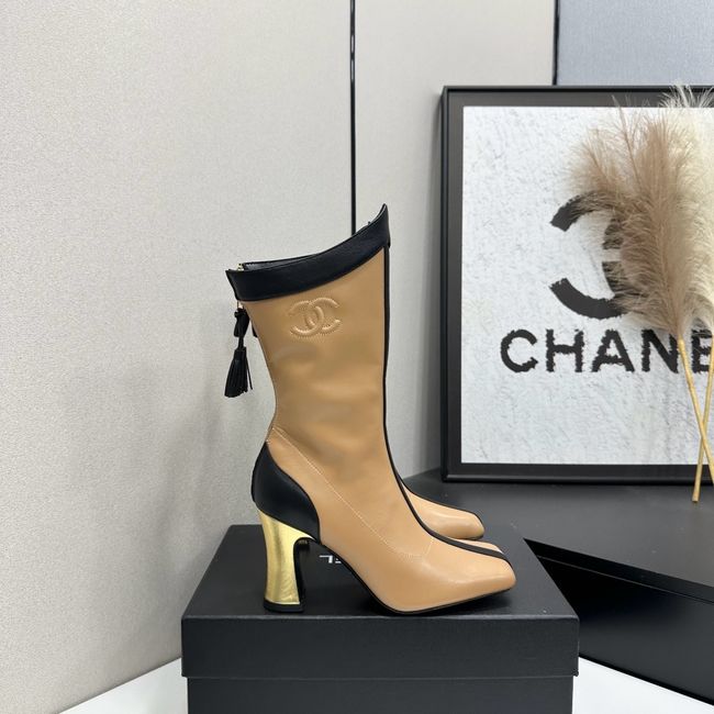 Chanel Mid-Calf Boots Calfskin 64176-5