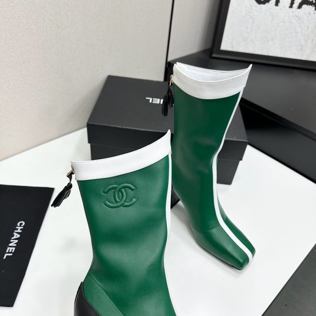 Chanel Mid-Calf Boots Calfskin 64176-6