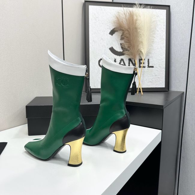 Chanel Mid-Calf Boots Calfskin 64176-6