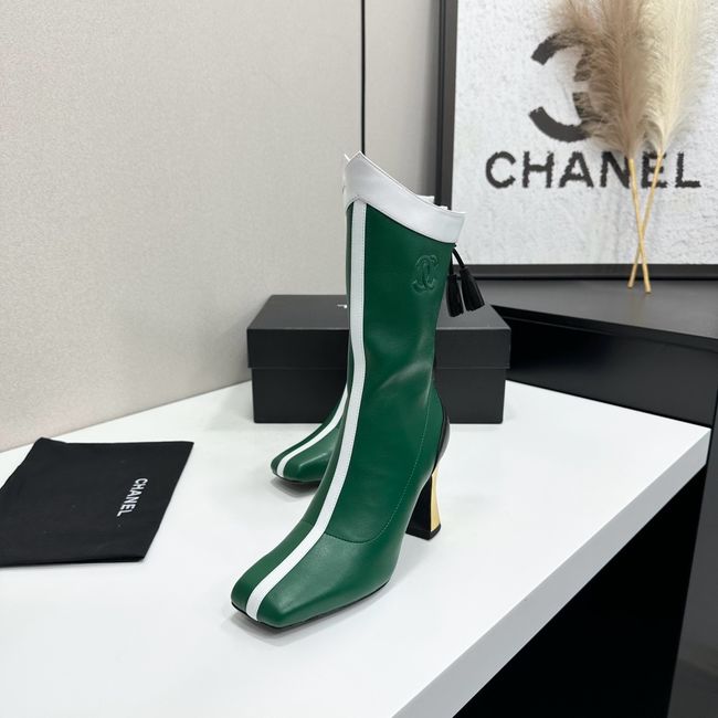 Chanel Mid-Calf Boots Calfskin 64176-6