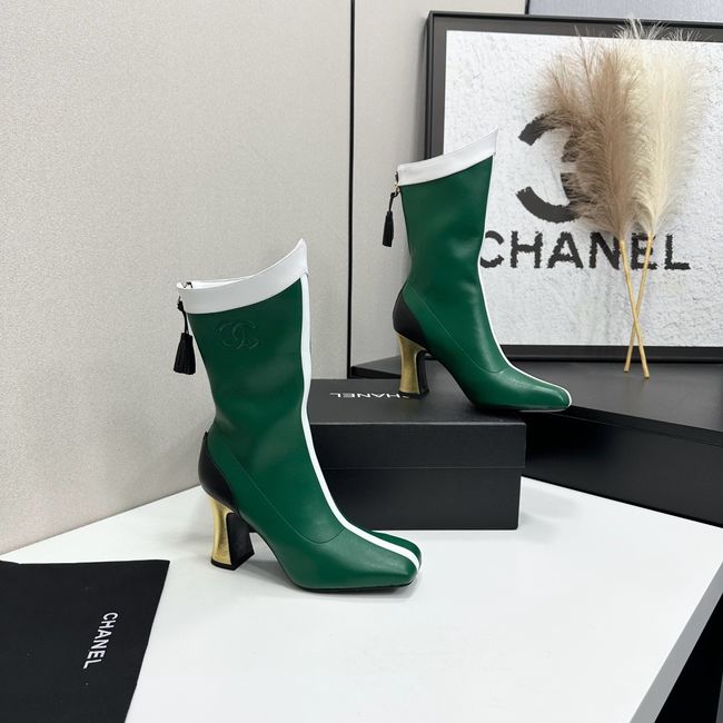 Chanel Mid-Calf Boots Calfskin 64176-6