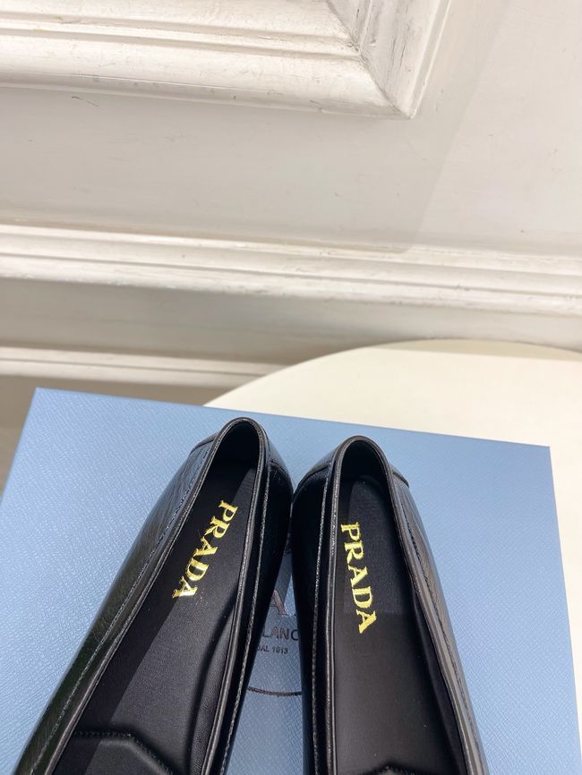 Prada Shuffle antiqued leather loafers 64173-1