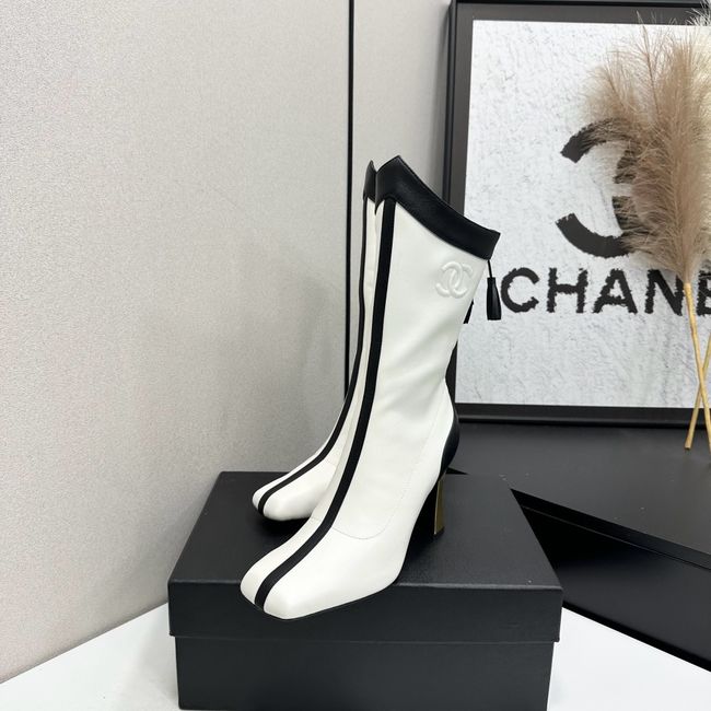 Chanel Mid-Calf Boots Calfskin 64176-8