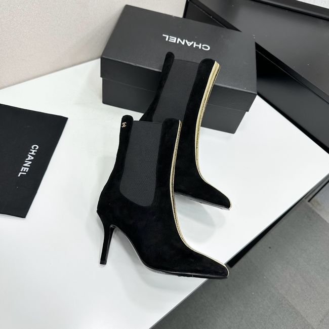 Chanel Mid-Calf Boots Calfskin 64178-1
