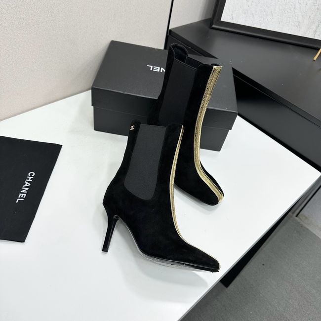 Chanel Mid-Calf Boots Calfskin 64178-1