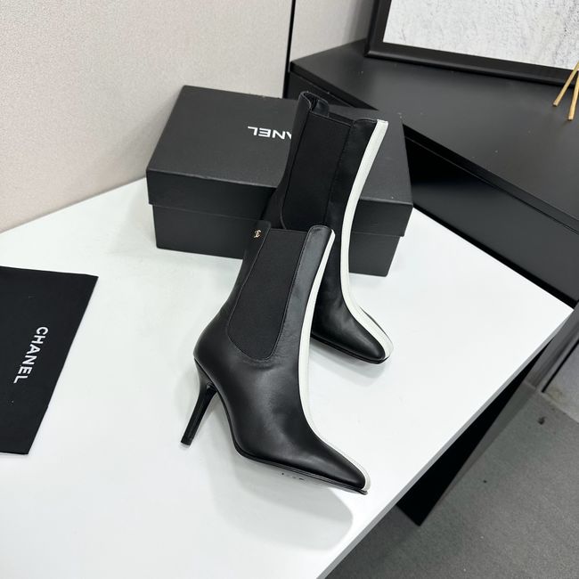 Chanel Mid-Calf Boots Calfskin 64178-2