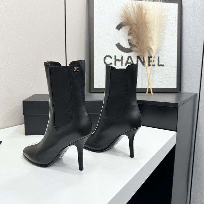 Chanel Mid-Calf Boots Calfskin 64178-2