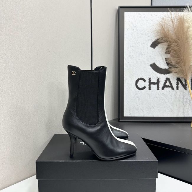 Chanel Mid-Calf Boots Calfskin 64178-2