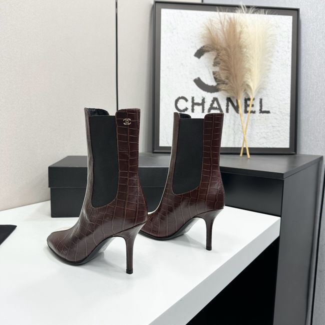 Chanel Mid-Calf Boots Calfskin 64178-4