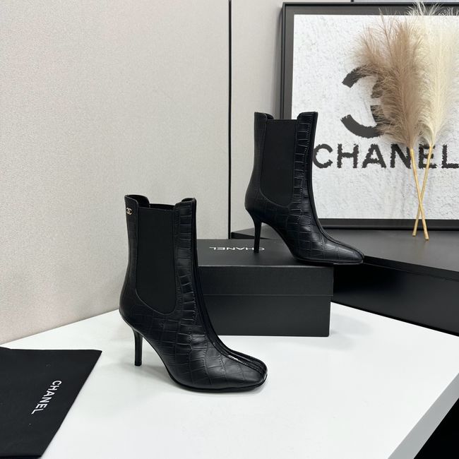 Chanel Mid-Calf Boots Calfskin 64178-4