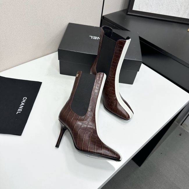 Chanel Mid-Calf Boots Calfskin 64178-4