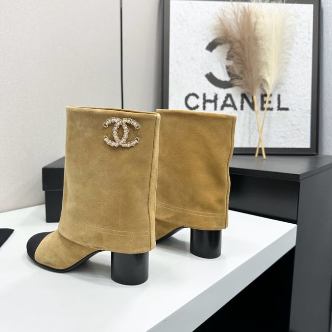 Chanel Mid-Calf Boots Calfskin 64183-3