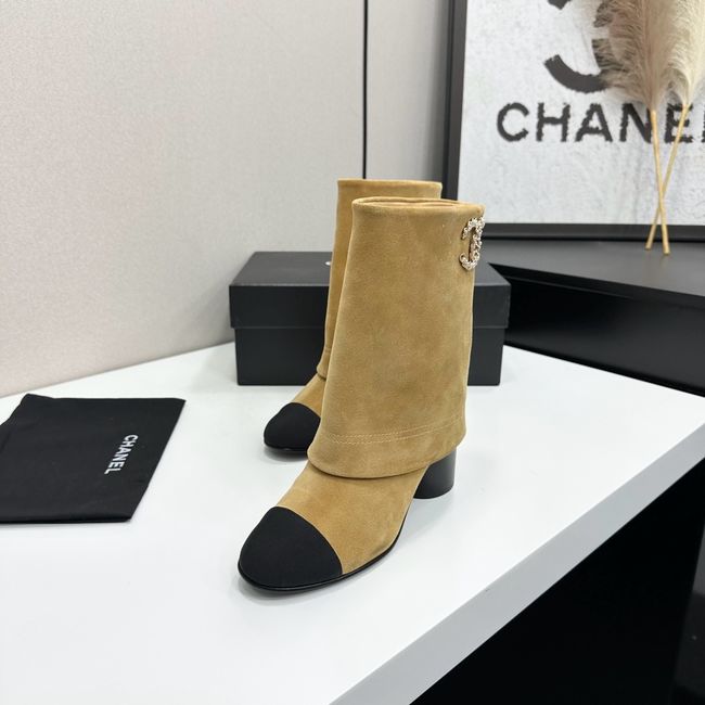 Chanel Mid-Calf Boots Calfskin 64183-3