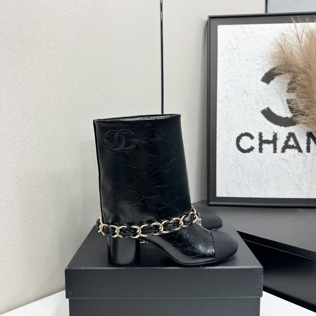 Chanel Mid-Calf Boots Calfskin 64184-1